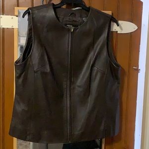 Leather vest
